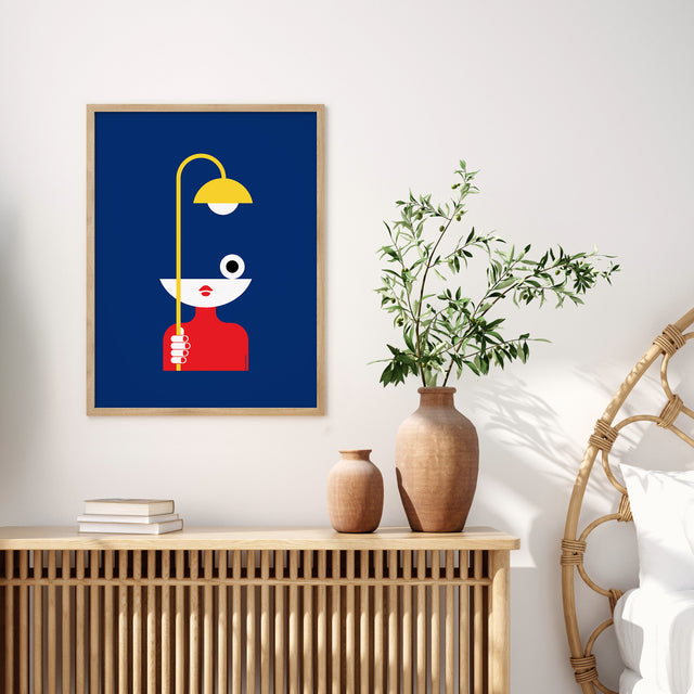 Holding Yellow Lamp - Dreamer