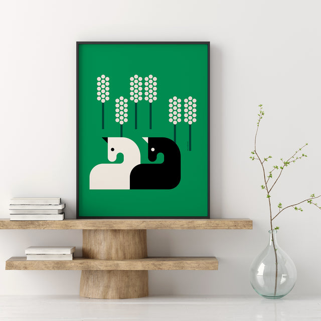 Two Horses Resting