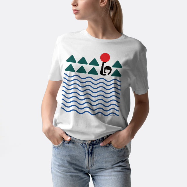 Girl raising Sun Classic Fit T-Shirt