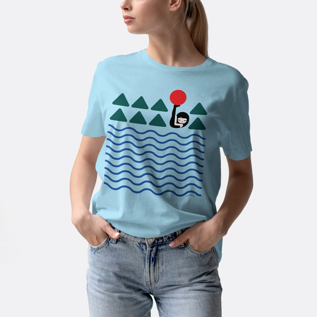 Girl raising Sun Classic Fit T-Shirt