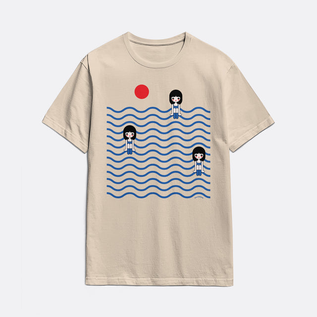 Three Girls in Ocean Classic Fit T-Shirt