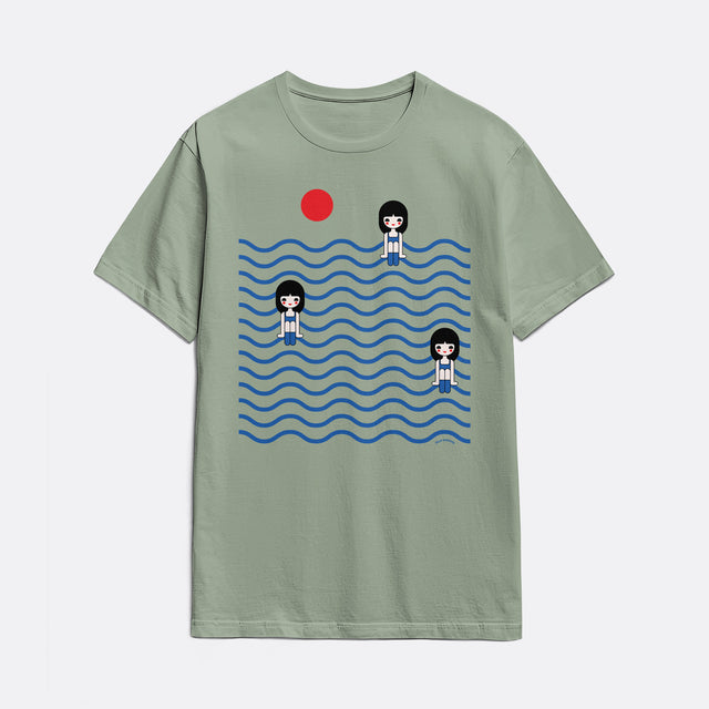 Three Girls in Ocean Classic Fit T-Shirt