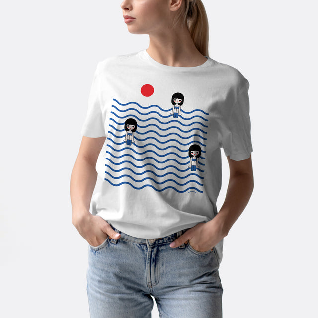 Three Girls in Ocean Classic Fit T-Shirt