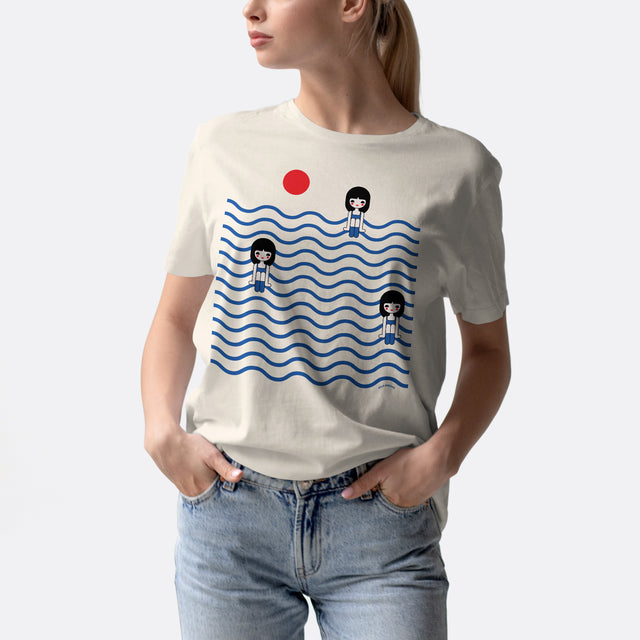 Three Girls in Ocean Classic Fit T-Shirt