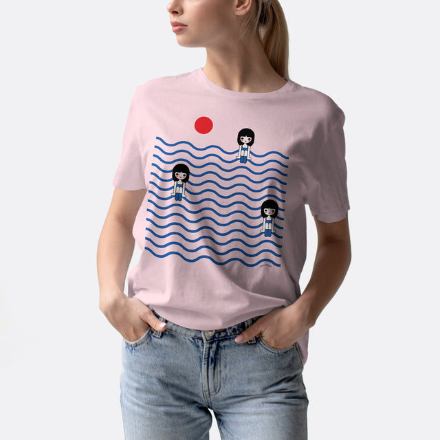 Three Girls in Ocean Classic Fit T-Shirt