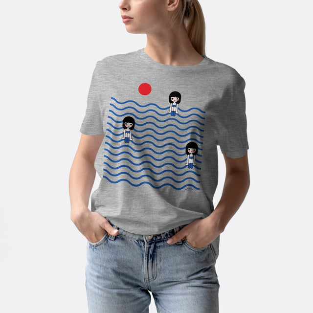 Three Girls in Ocean Classic Fit T-Shirt