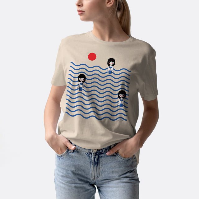 Three Girls in Ocean Classic Fit T-Shirt