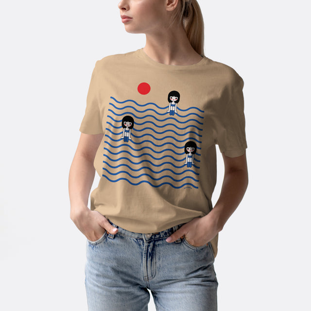 Three Girls in Ocean Classic Fit T-Shirt