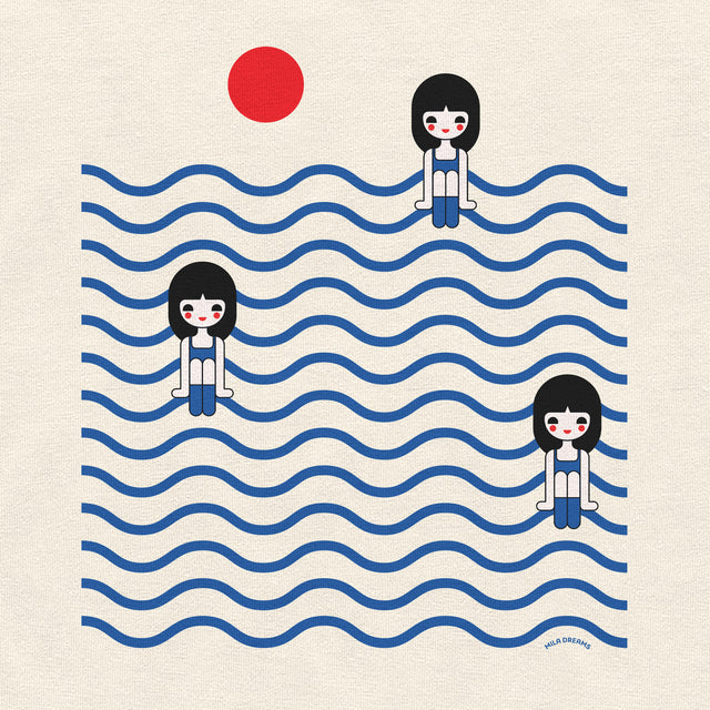 Three Girls in Ocean Classic Fit T-Shirt