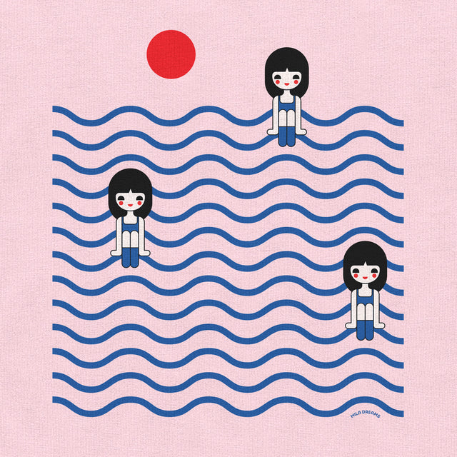 Three Girls in Ocean Classic Fit T-Shirt