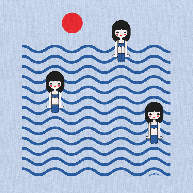 Three Girls in Ocean Classic Fit T-Shirt