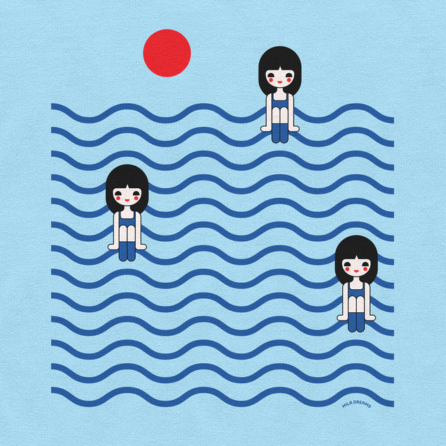 Three Girls in Ocean Classic Fit T-Shirt