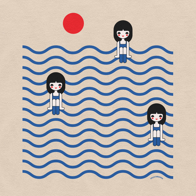 Three Girls in Ocean Classic Fit T-Shirt