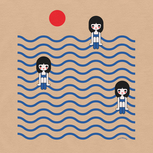 Three Girls in Ocean Classic Fit T-Shirt