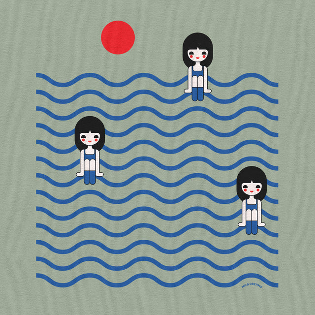 Three Girls in Ocean Classic Fit T-Shirt