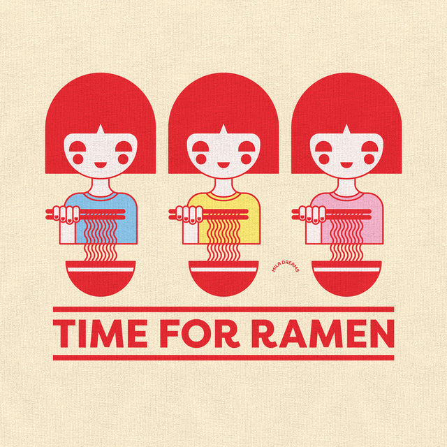 Time For Ramen Red Youth T-Shirt