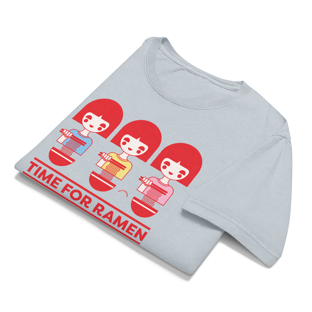Time for Ramen Red Oversized T-Shirt