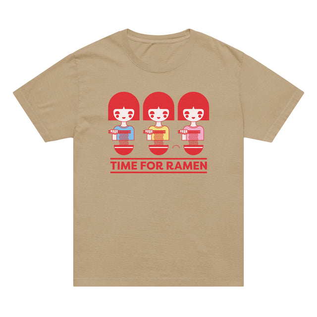 Time for Ramen Red Oversized T-Shirt