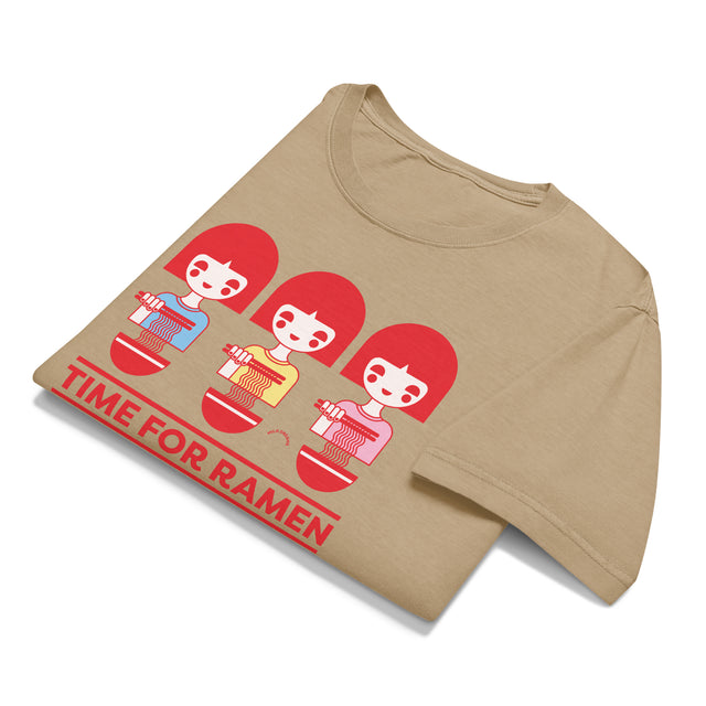 Time for Ramen Red Oversized T-Shirt