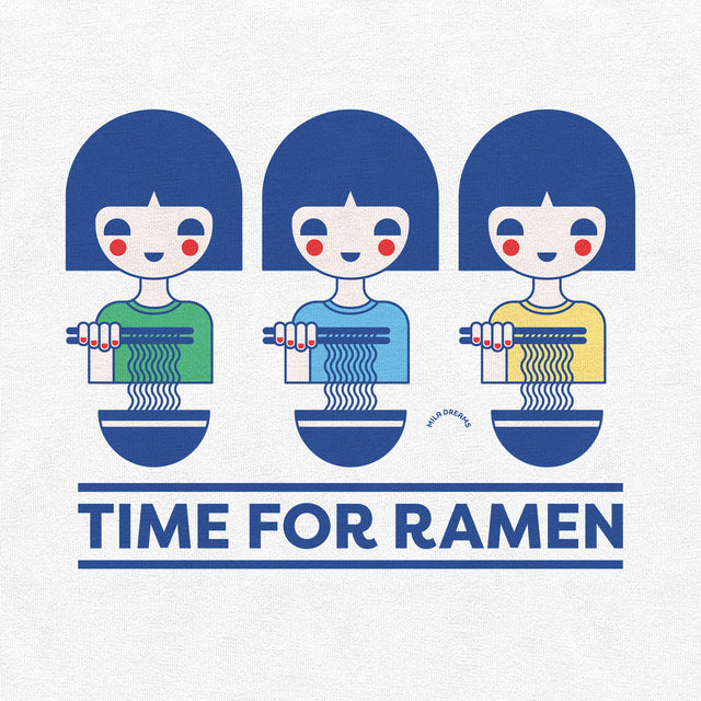 Time For Ramen Blue Classic Fit T-Shirt