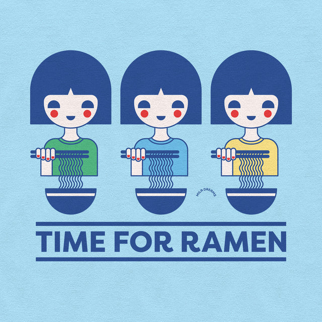 Time For Ramen Blue Classic Fit T-Shirt