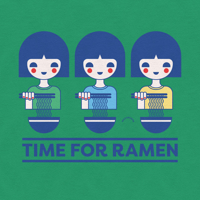 Time For Ramen Blue Classic Fit T-Shirt
