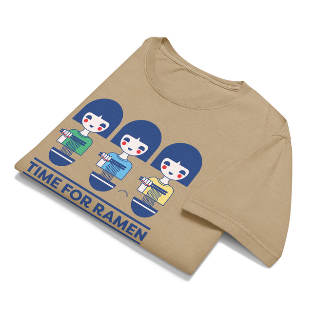 Time for Ramen Blue Oversized T-Shirt