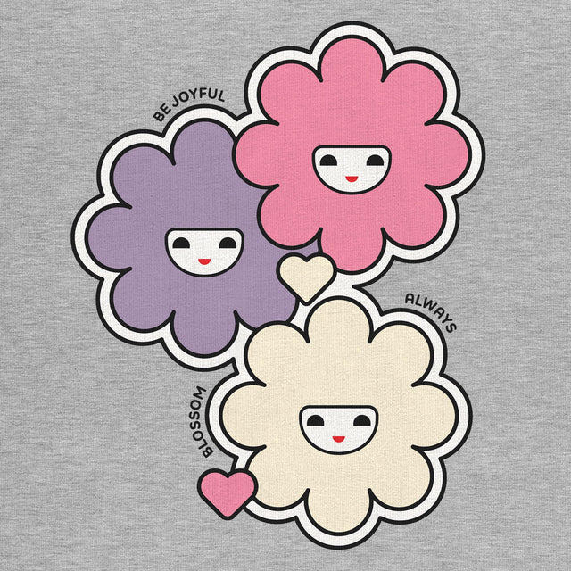 Happy Flowers Pink Youth T-Shirt