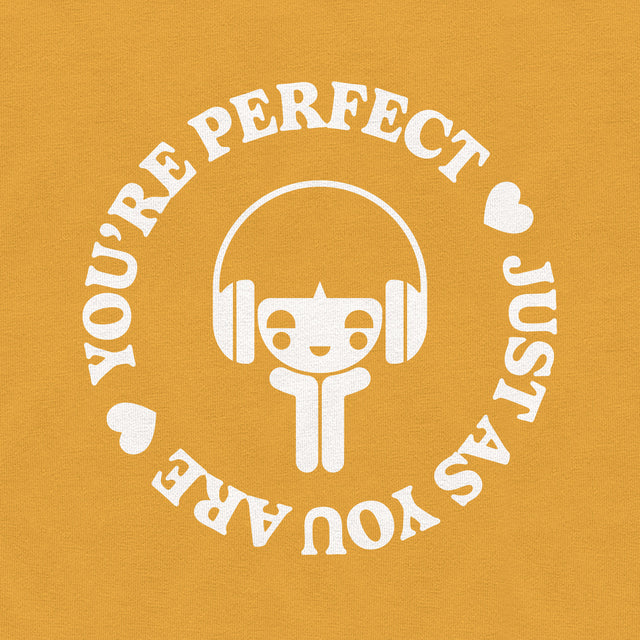 You're Perfect White Graphic Youth T-Shirt