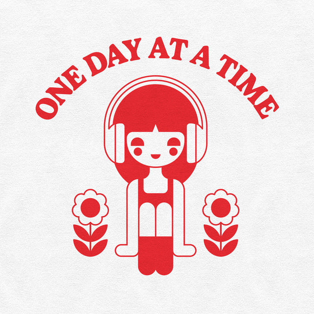 One Day at a Time Red Graphic Youth T-Shirt