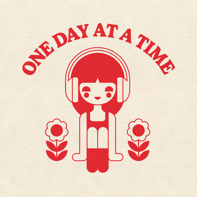 One Day at a Time Red Graphic Youth T-Shirt