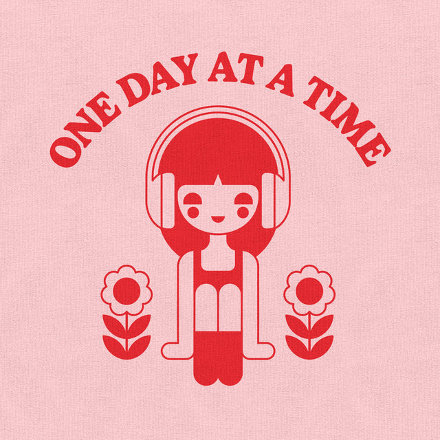One Day at a Time Red Graphic Youth T-Shirt