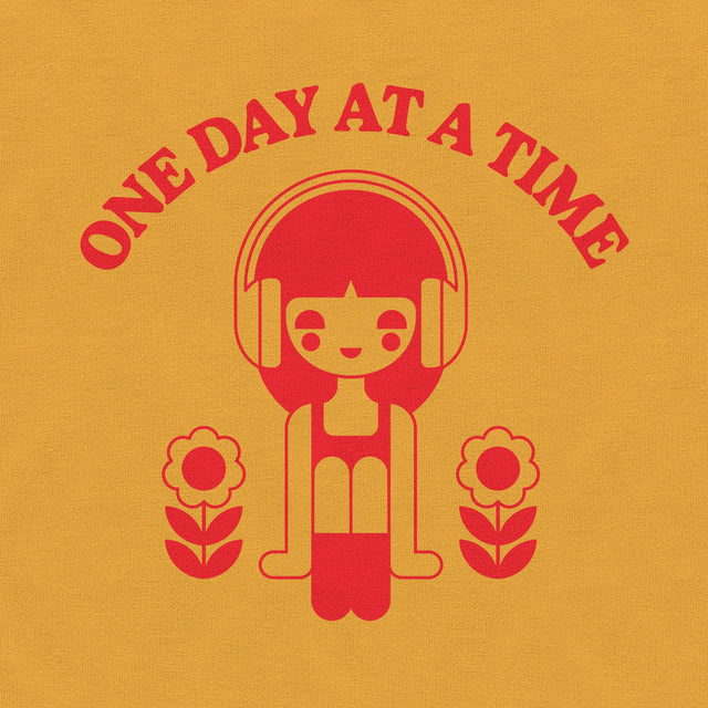 One Day at a Time Red Graphic Youth T-Shirt