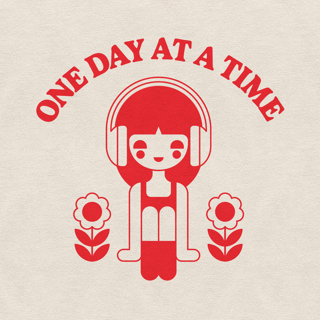 One Day at a Time Red Graphic Youth T-Shirt