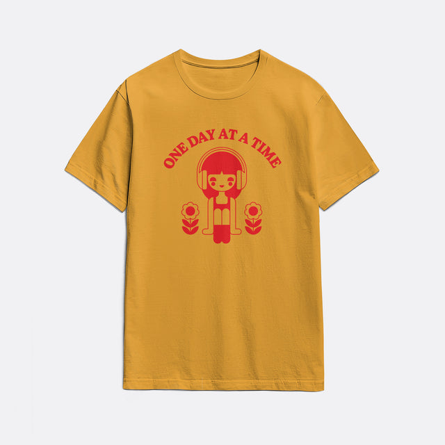 One Day at a Time Red Graphic Youth T-Shirt
