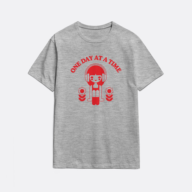One Day at a Time Red Graphic Youth T-Shirt