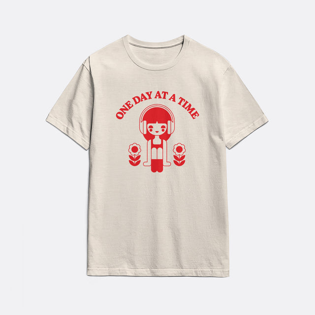 One Day at a Time Red Graphic Youth T-Shirt