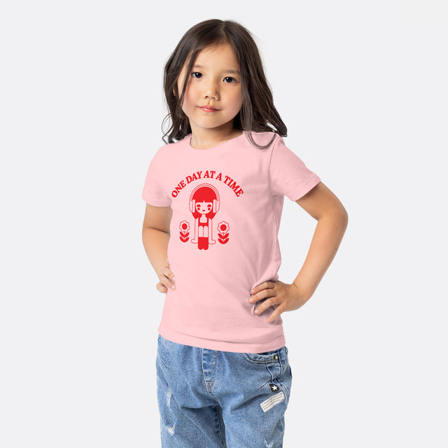 One Day at a Time Red Graphic Youth T-Shirt