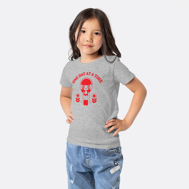 One Day at a Time Red Graphic Youth T-Shirt