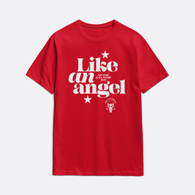 Like an Angel White Graphic Classic Fit T-Shirt