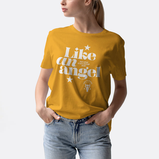 Like an Angel White Graphic Classic Fit T-Shirt