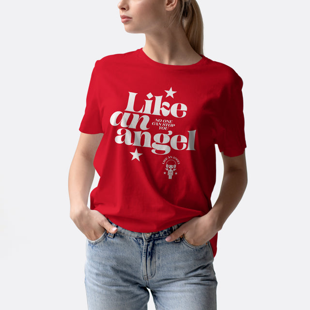 Like an Angel White Graphic Classic Fit T-Shirt