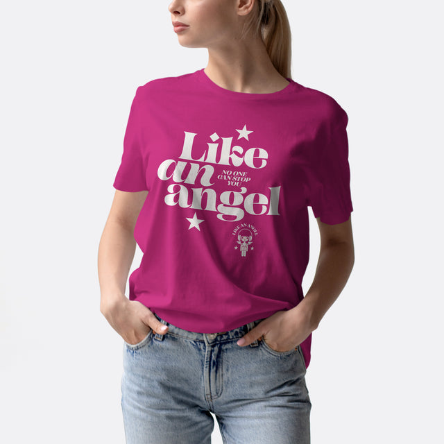 Like an Angel White Graphic Classic Fit T-Shirt