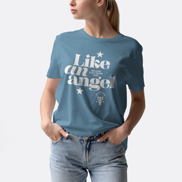 Like an Angel White Graphic Classic Fit T-Shirt