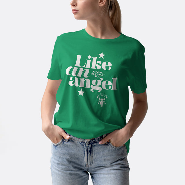Like an Angel White Graphic Classic Fit T-Shirt