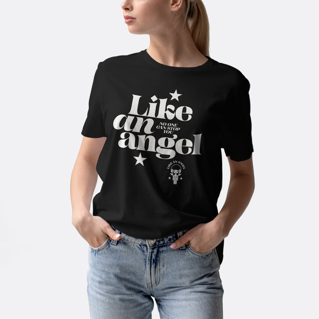 Like an Angel White Graphic Classic Fit T-Shirt