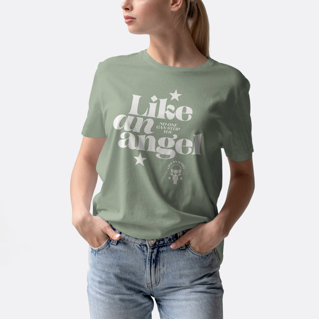 Like an Angel White Graphic Classic Fit T-Shirt
