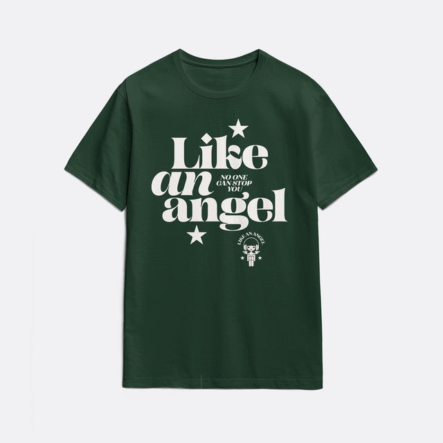 Like An Angel White Graphic Youth T-Shirt