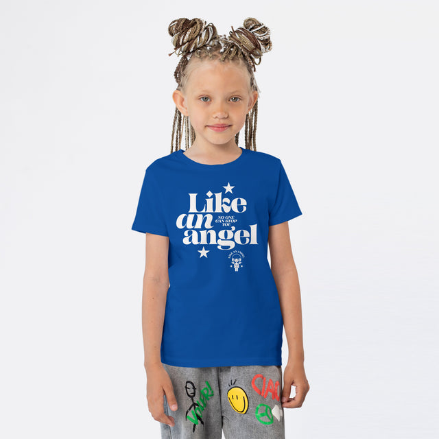 Like An Angel White Graphic Youth T-Shirt