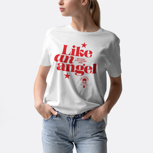 Like an Angel Red Graphic Classic Fit T-Shirt